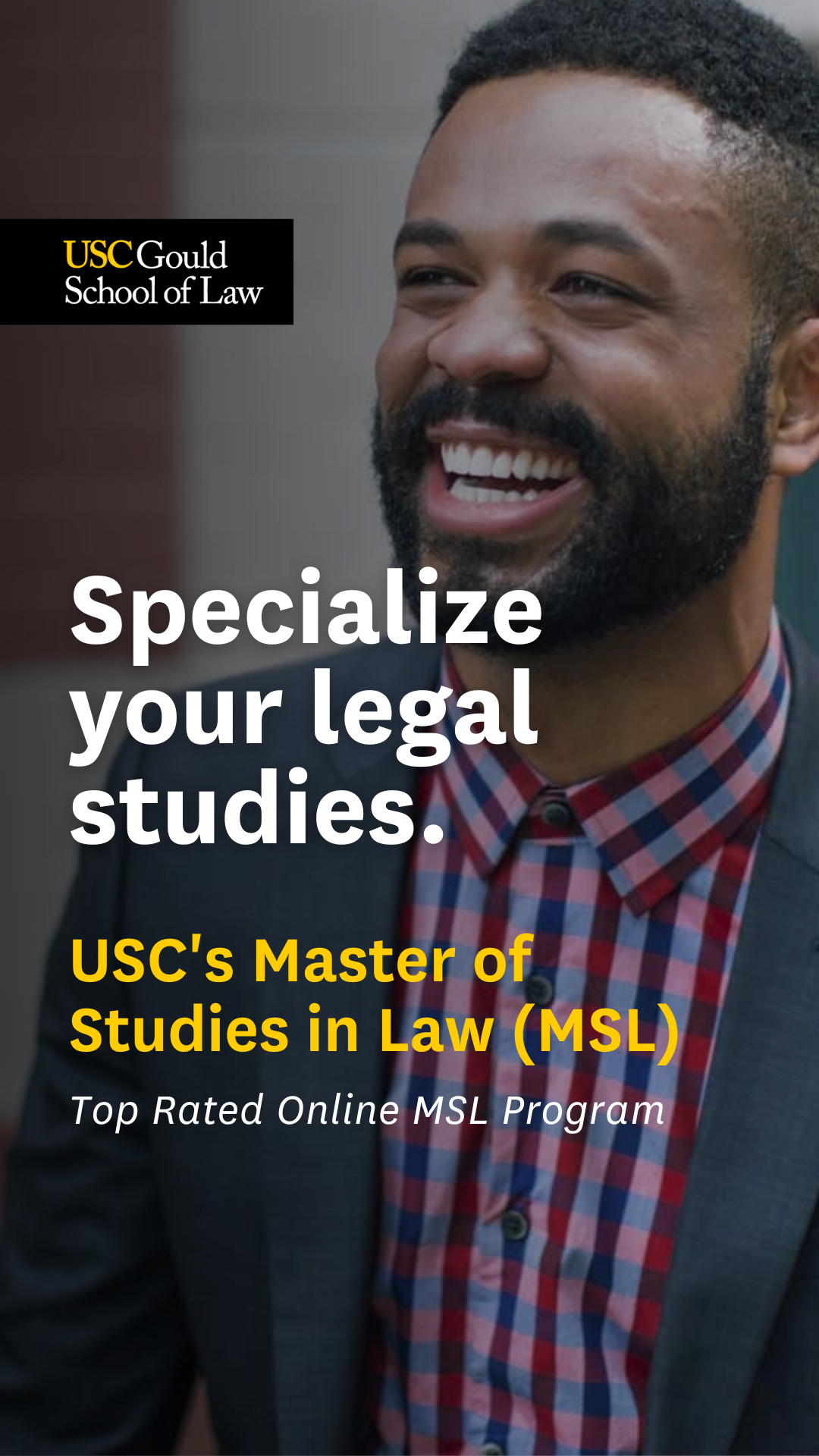 USC Gould School of Law Facebook ad