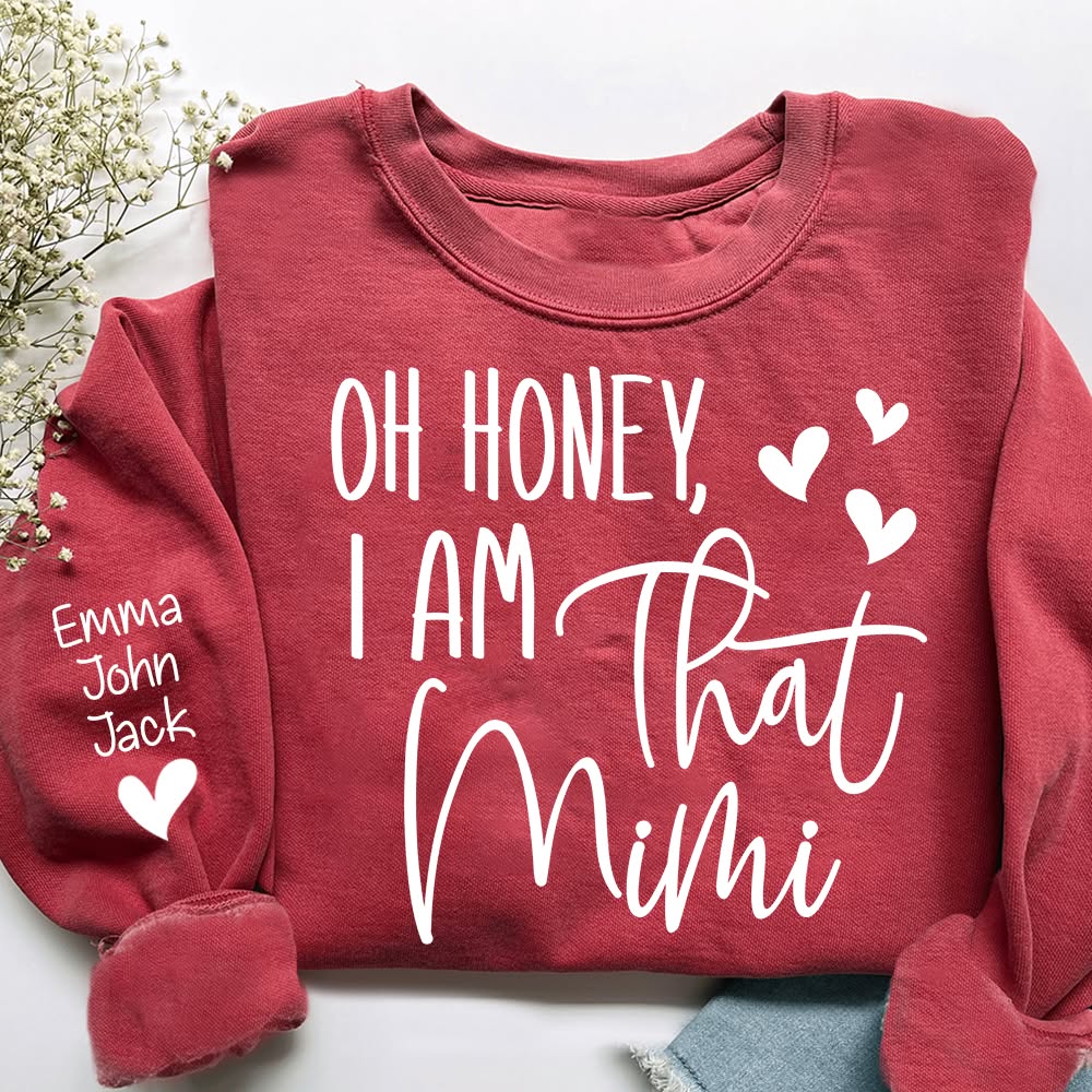 Giantbighands - Embroidered Gifts Facebook ad: Oh Honey I Am That Mimi Sweatshirt, Personalized Grandma…