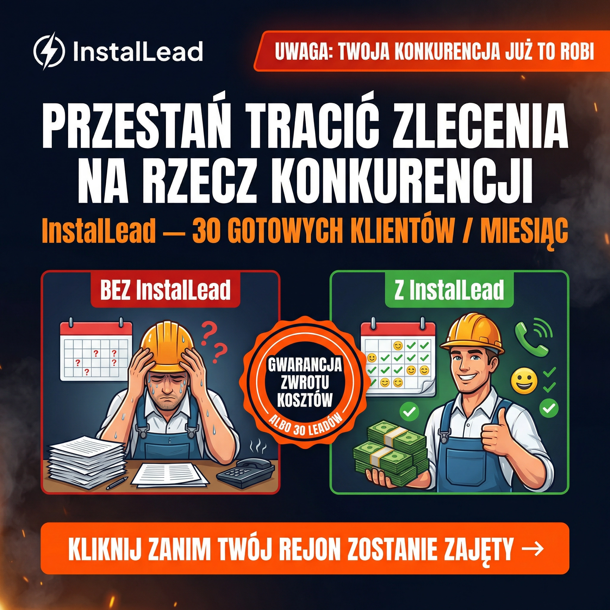 InstalLead Facebook ad: Sprawdź system