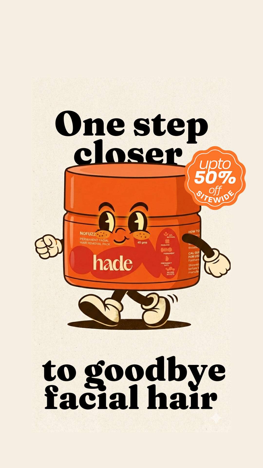 Hade Organic Skincare Facebook ad