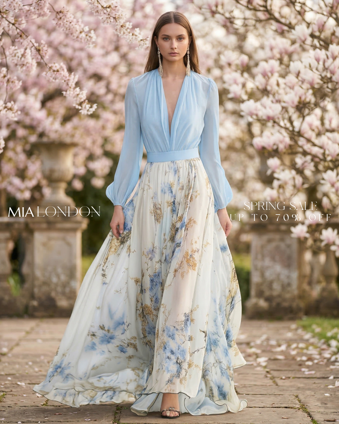 MIA London Facebook ad: Effortless Elegance, Now Up To 70% Off