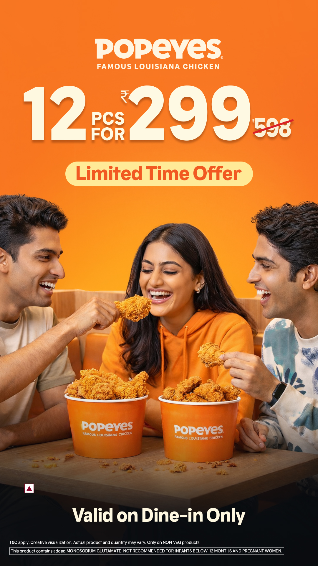 Popeyes India Facebook ad