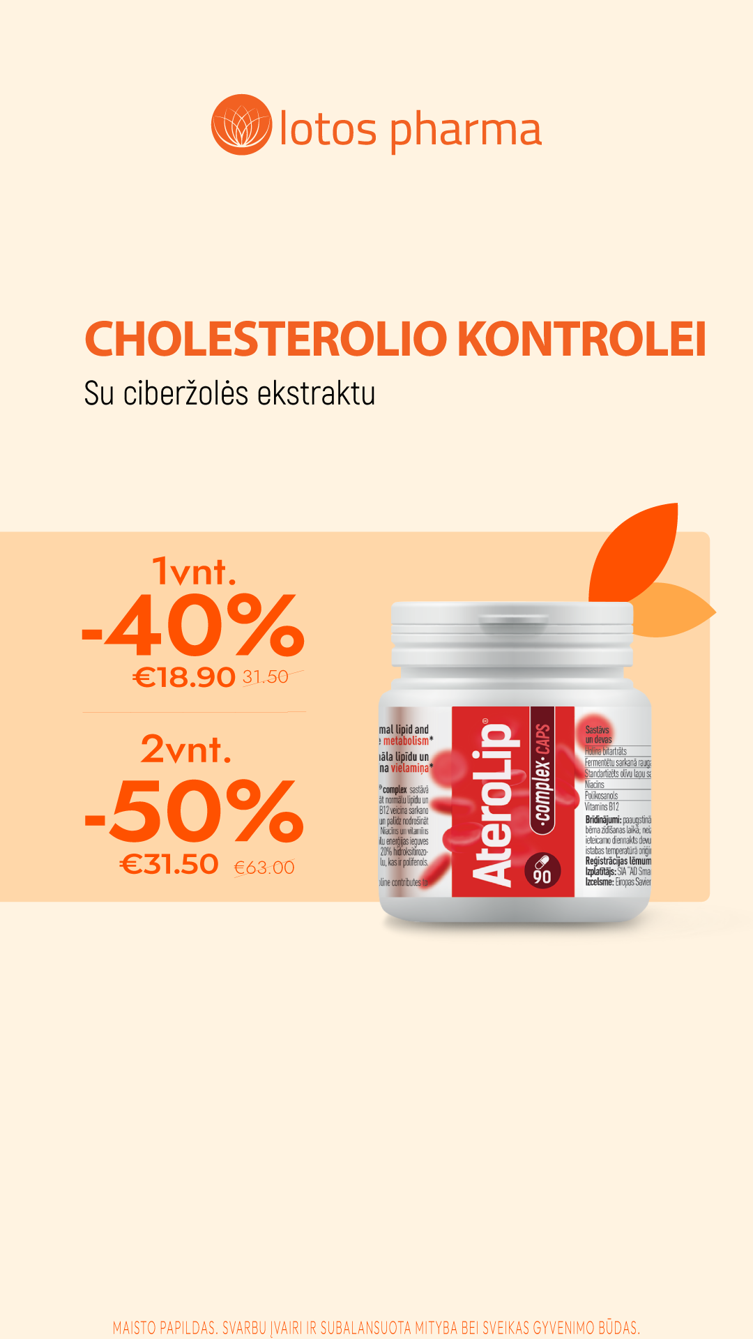 Lotos Pharma Lietuva Facebook ad