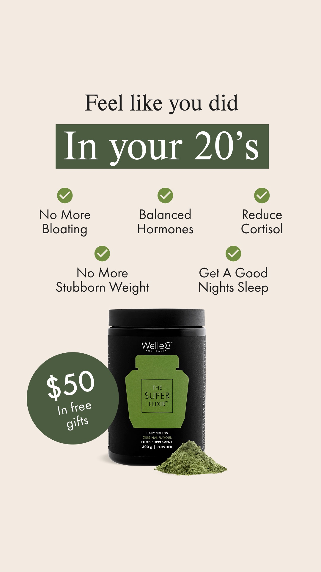 WelleCo Facebook ad