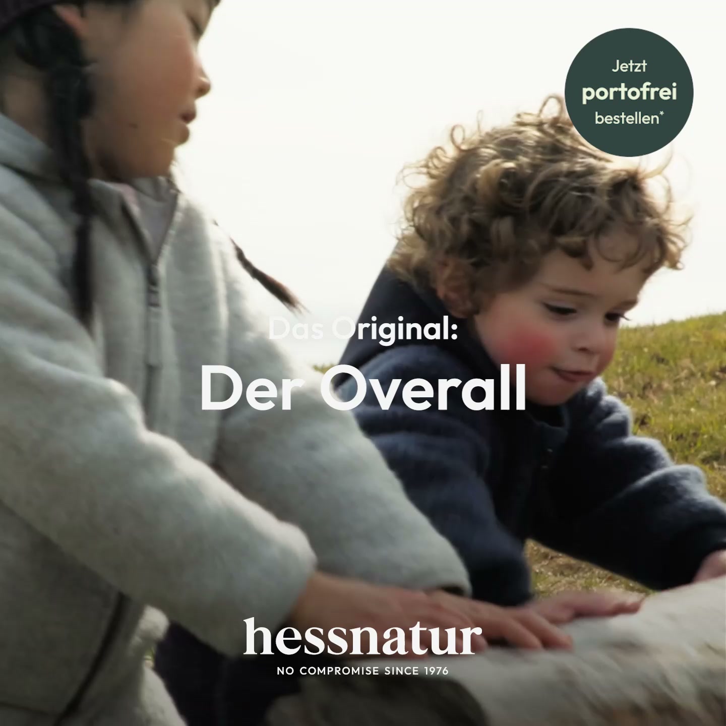 hessnatur Facebook ad: Neue Layering Looks für Kids