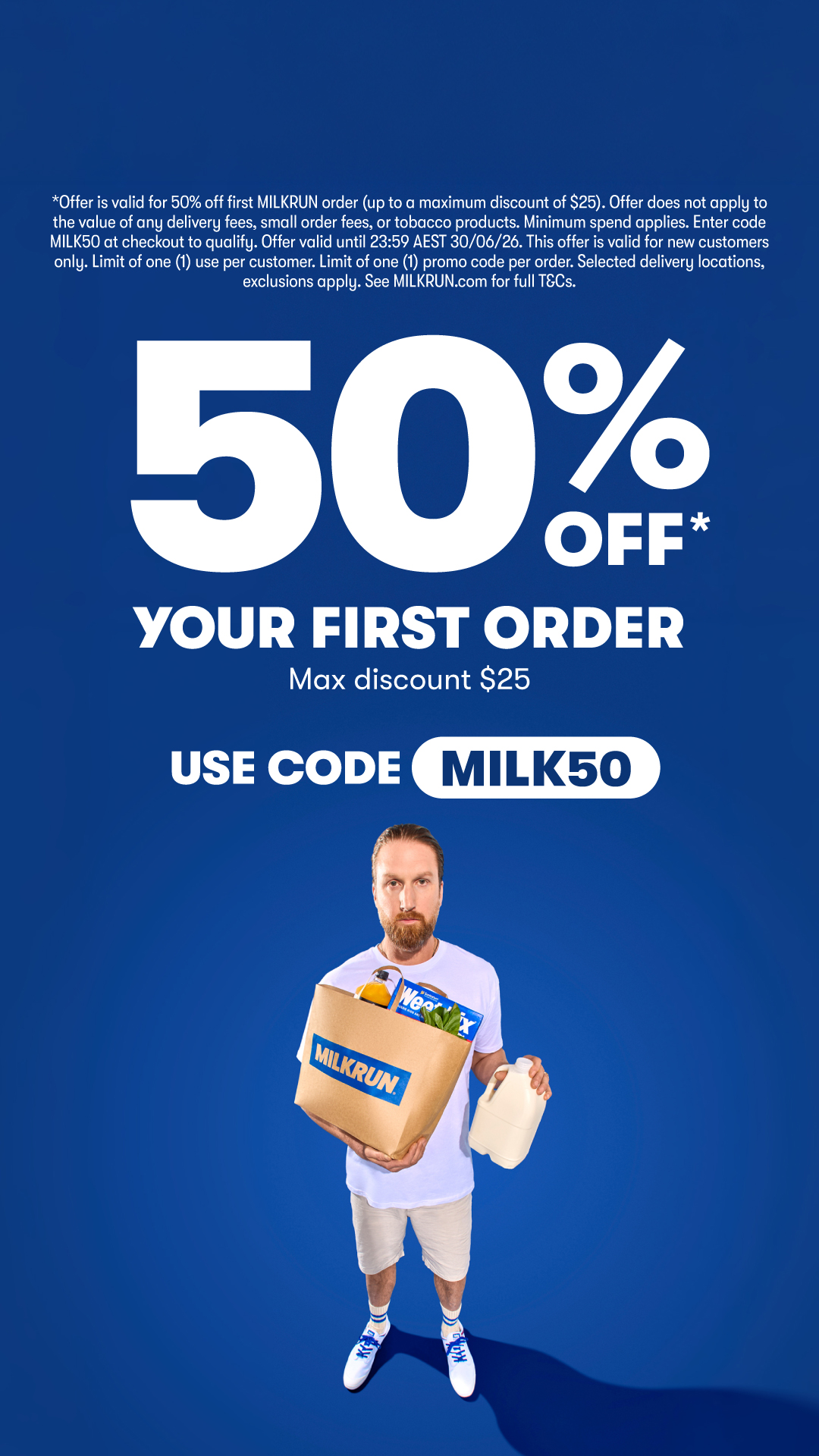 MILKRUN Facebook ad