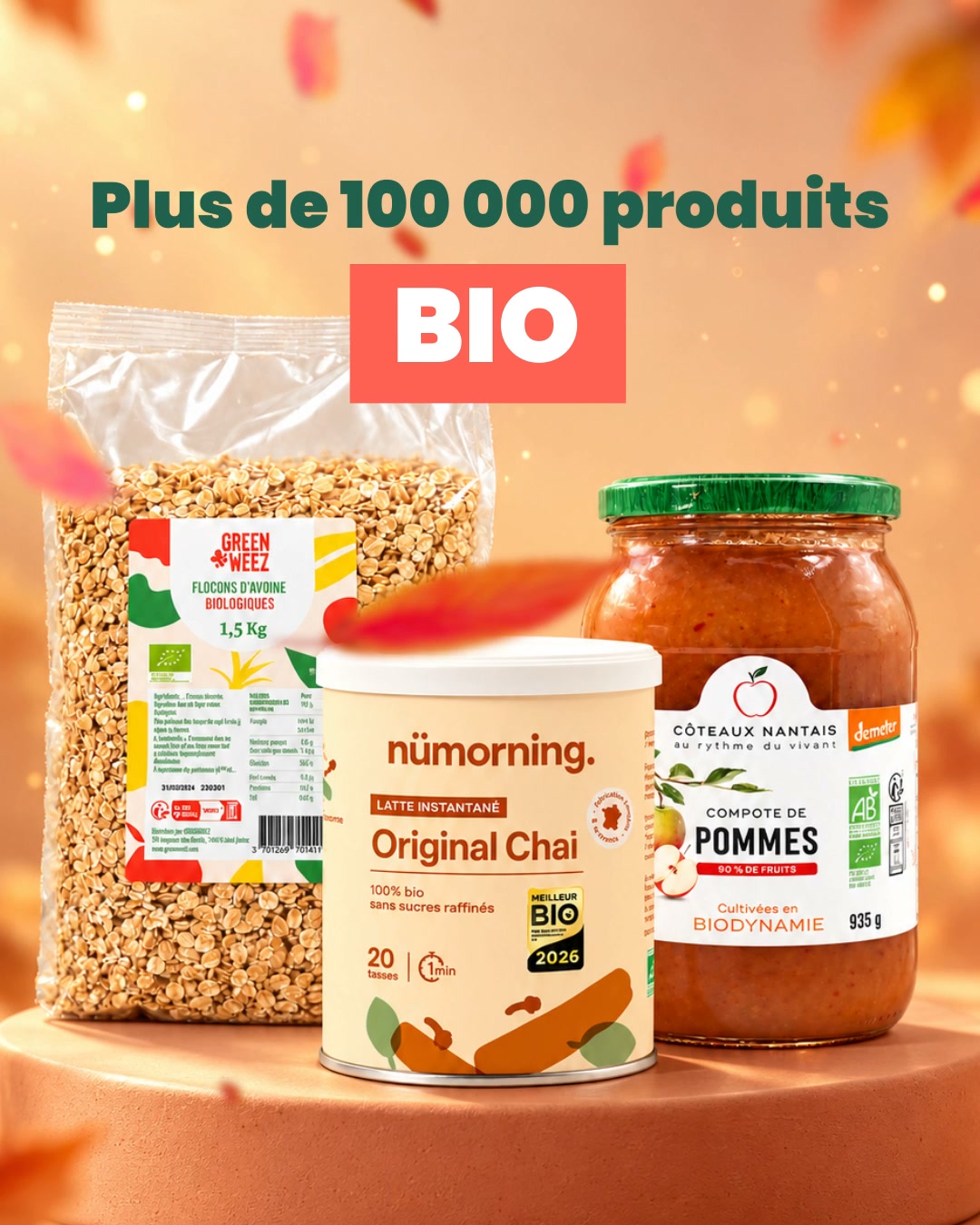 Greenweez.com Facebook ad: Le bio, au juste prix.