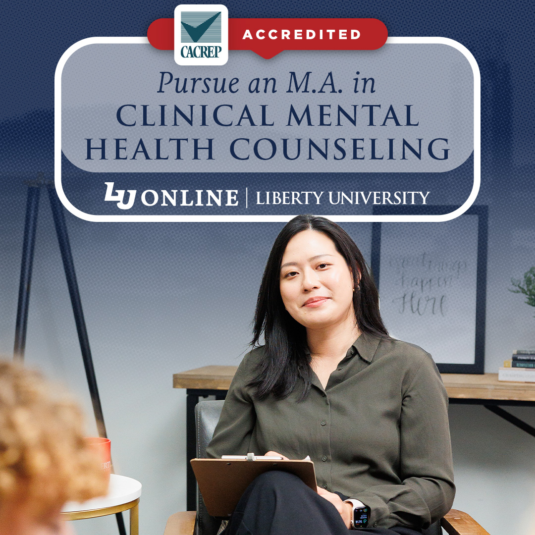 Liberty University Online Programs Facebook ad: CACREP Accredited
