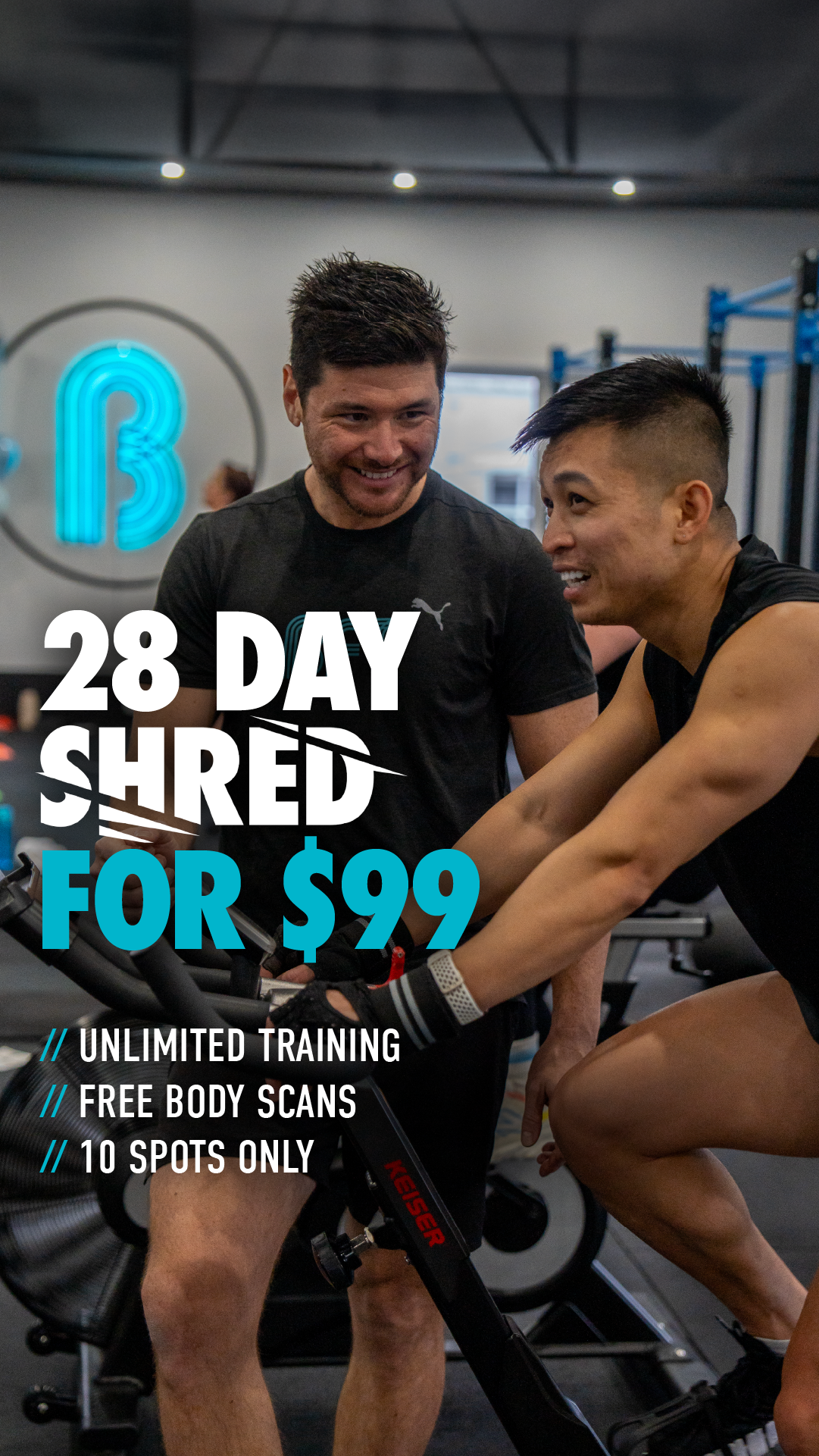 BFT Newtown Facebook ad: 28 Days for $99