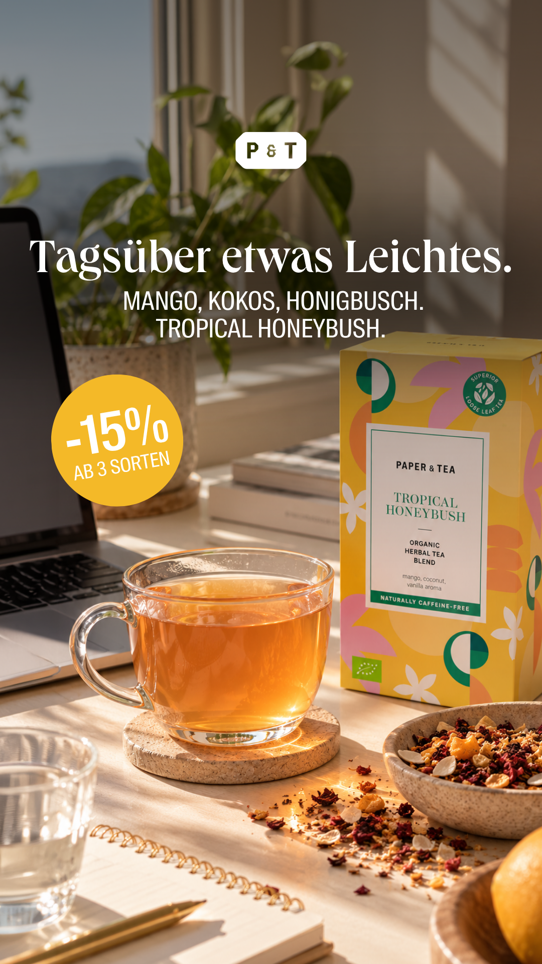 PAPER & TEA Facebook ad