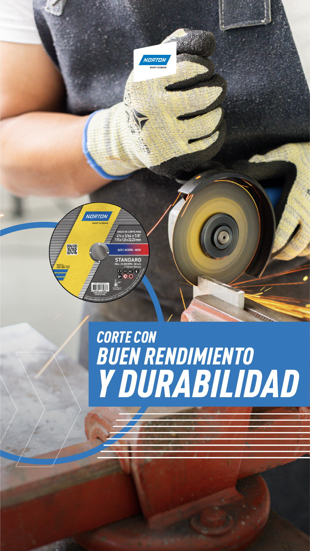 Norton Abrasivos Argentina Facebook ad from Nov 1, 2025