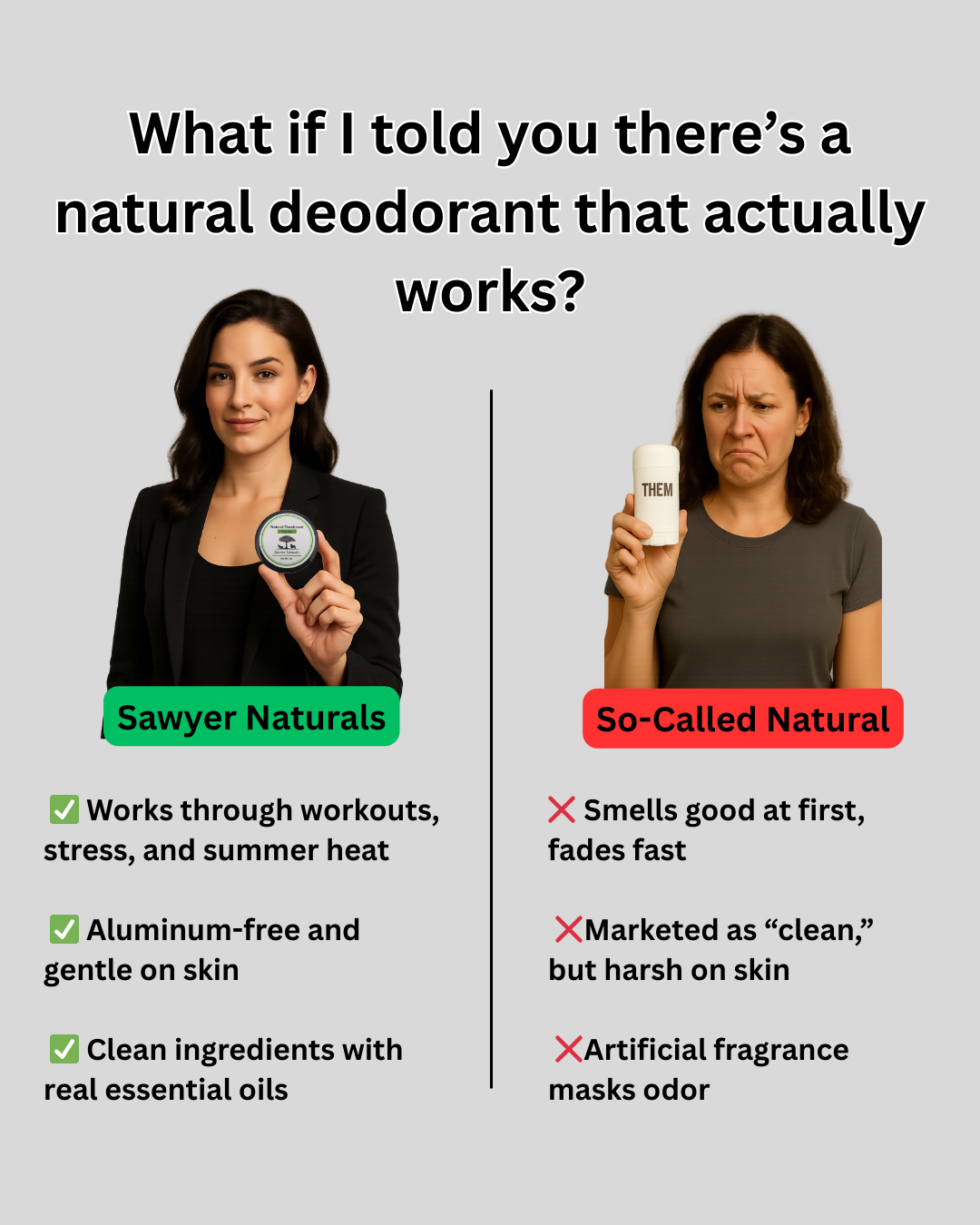 Sawyer Naturals Facebook ad
