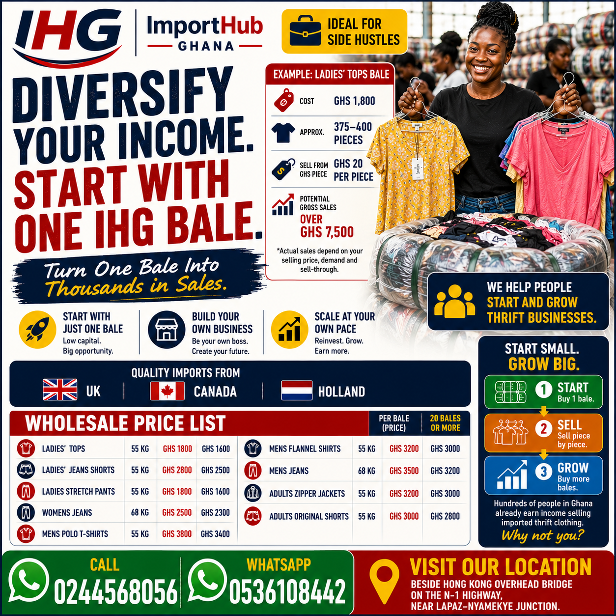 ImportHub Ghana Facebook ad