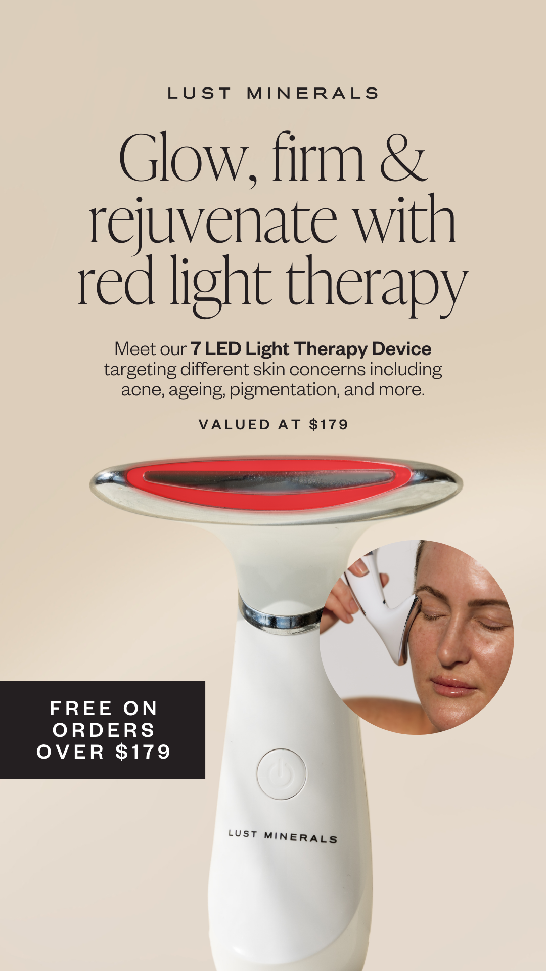 Lust Minerals Facebook ad