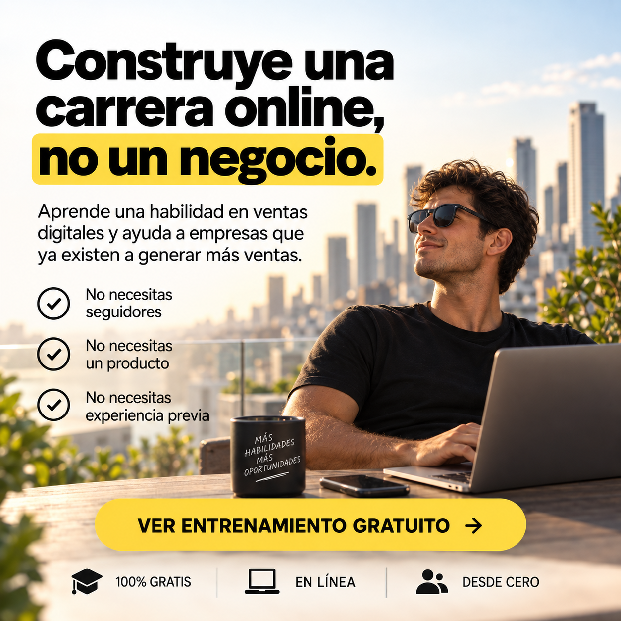 Actitud Millonaria - Josue Pena Facebook ad: No Necesitas Crear Tu Propio Negocio