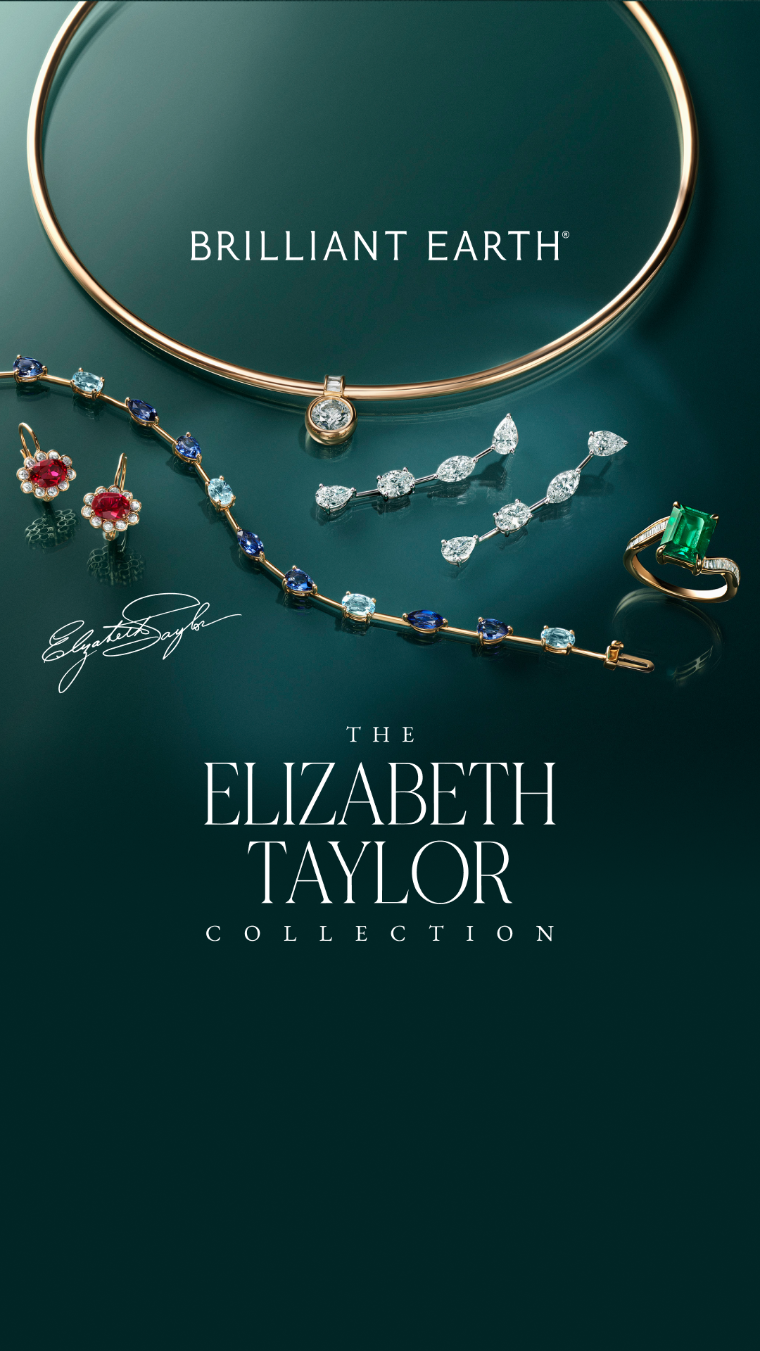 Brilliant Earth Facebook ad: The Elizabeth Taylor Collection