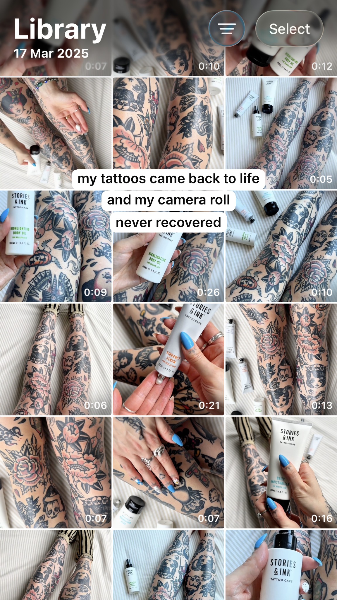 Stories & Ink Facebook ad