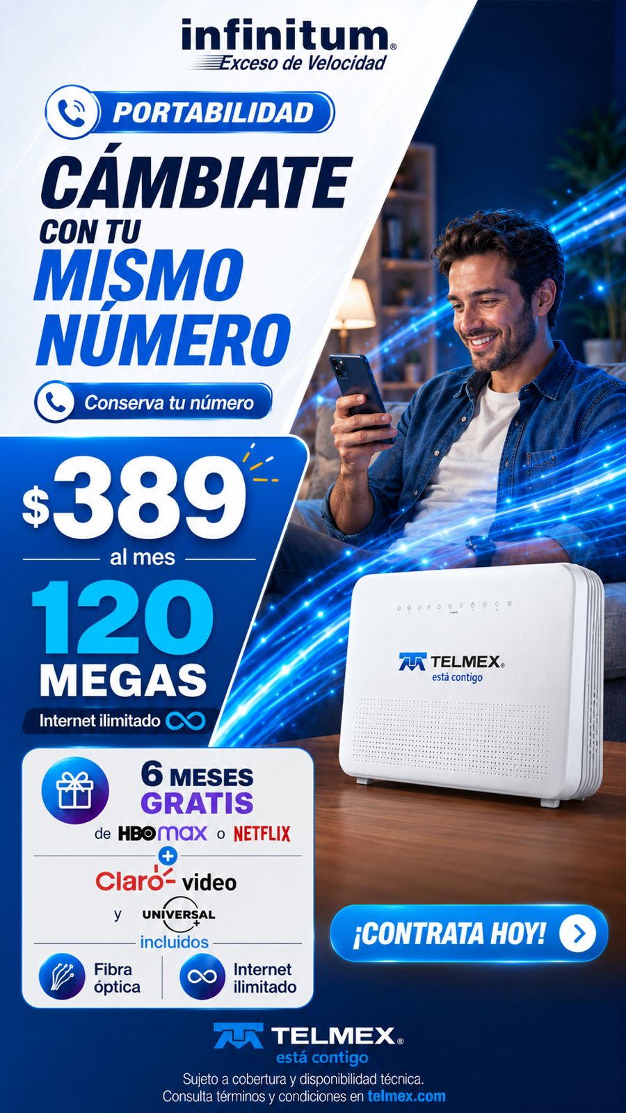 Internet Infinitum Mx Facebook ad from Jul 13, 2026