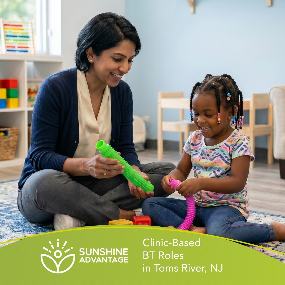 Sunshine Advantage Facebook ad: Now Hiring Bilingual Behavior Technicians