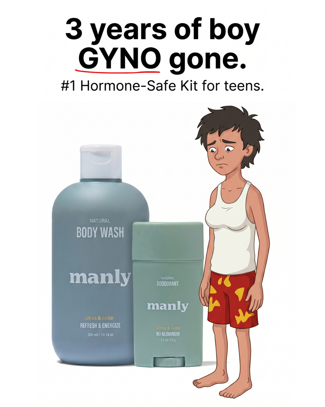 Use Manly Facebook ad