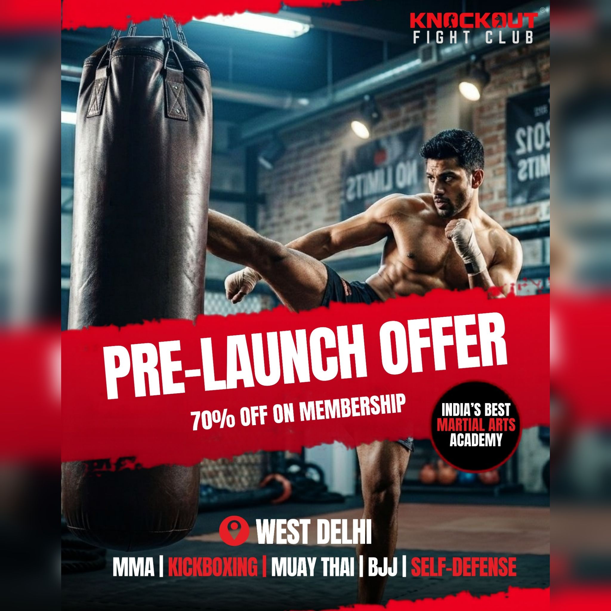 Knockout Fight Club Facebook ad