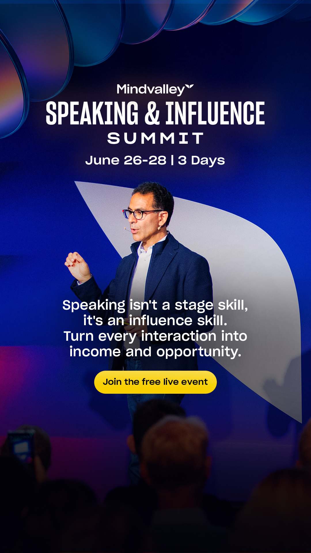 Mindvalley Facebook ad from Jun 12, 2026