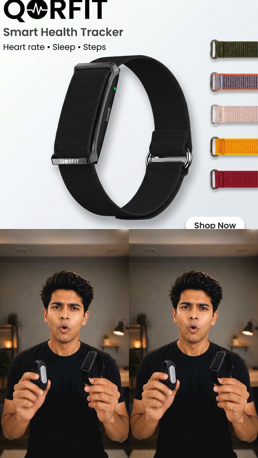 Qorfit Facebook ad: Pay Once. Track Every Day.