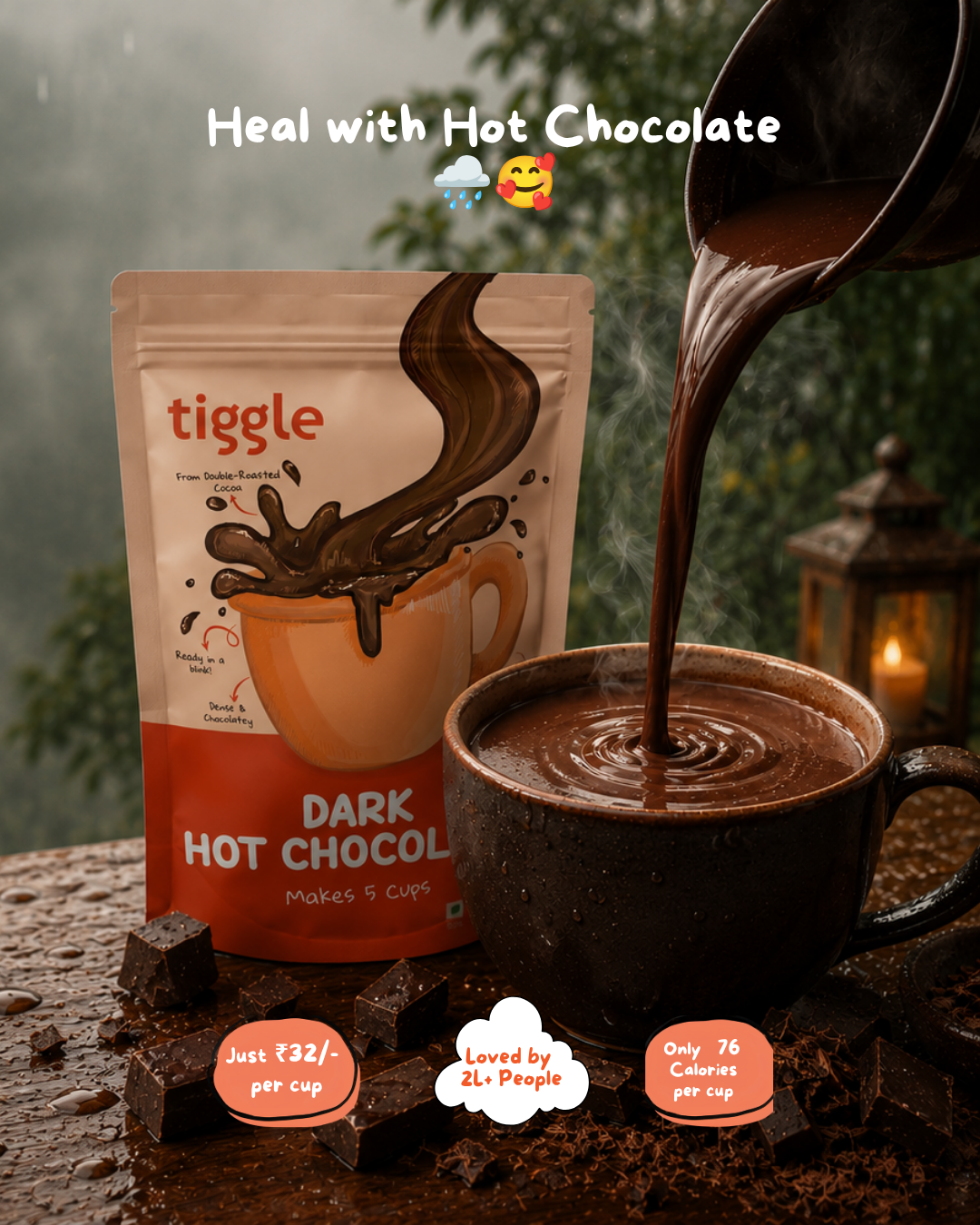 Tiggle Facebook ad: Monsoon's Most Comforting Cup