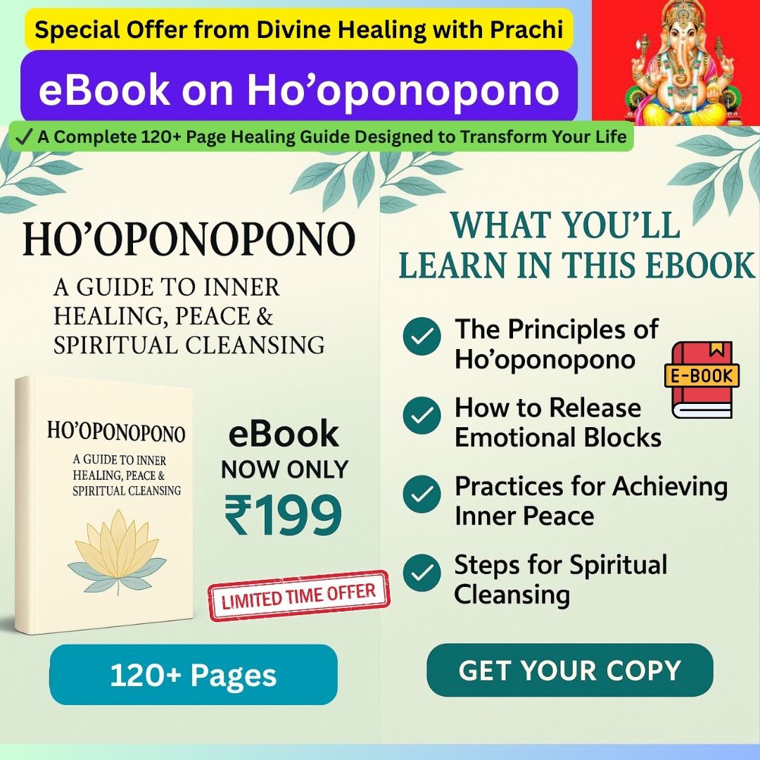 Divine Numerology Facebook ad: Get eBook on Ho’oponopono: A Guide to Inner Healing, Peace…