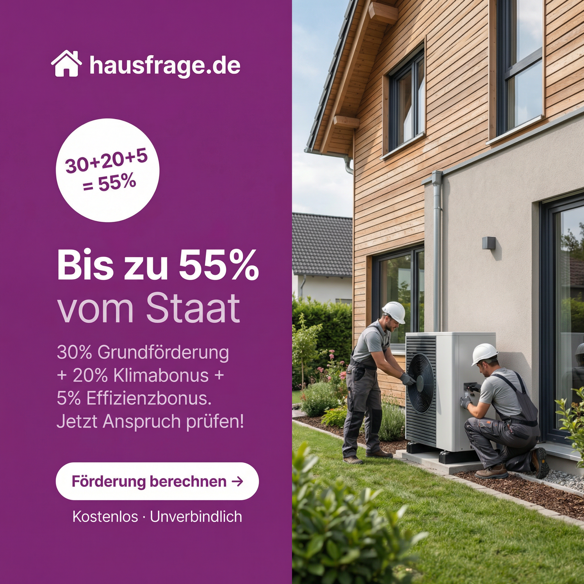 Hausfrage Facebook ad