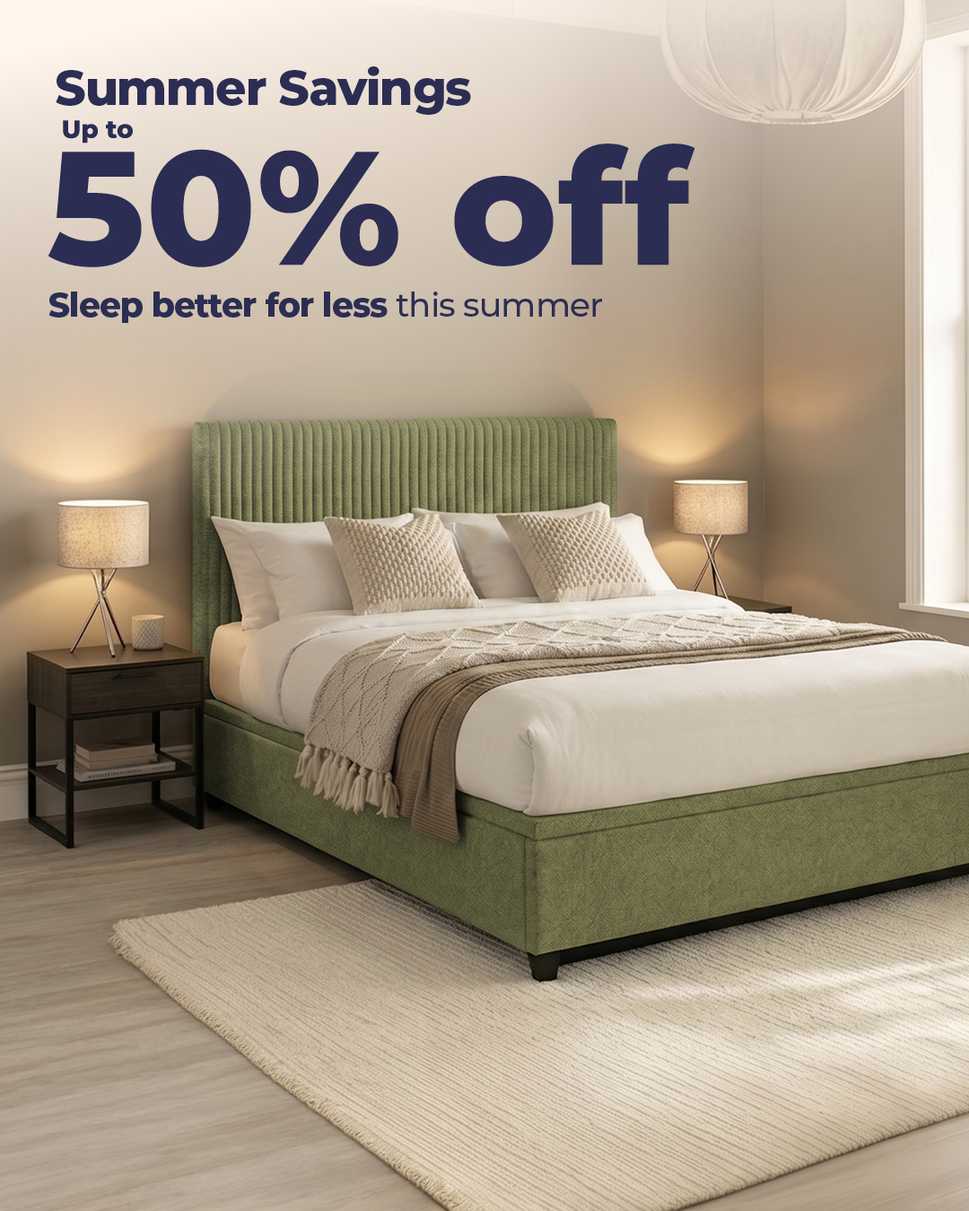 Happy Beds Facebook ad
