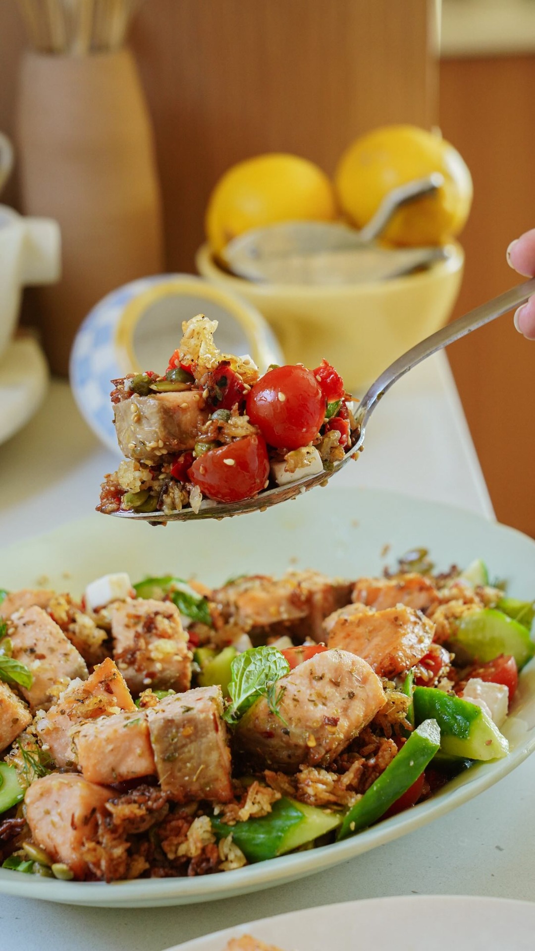 Foodbymaria Facebook ad: Have you tried the Crispy Rice Salad trend?
