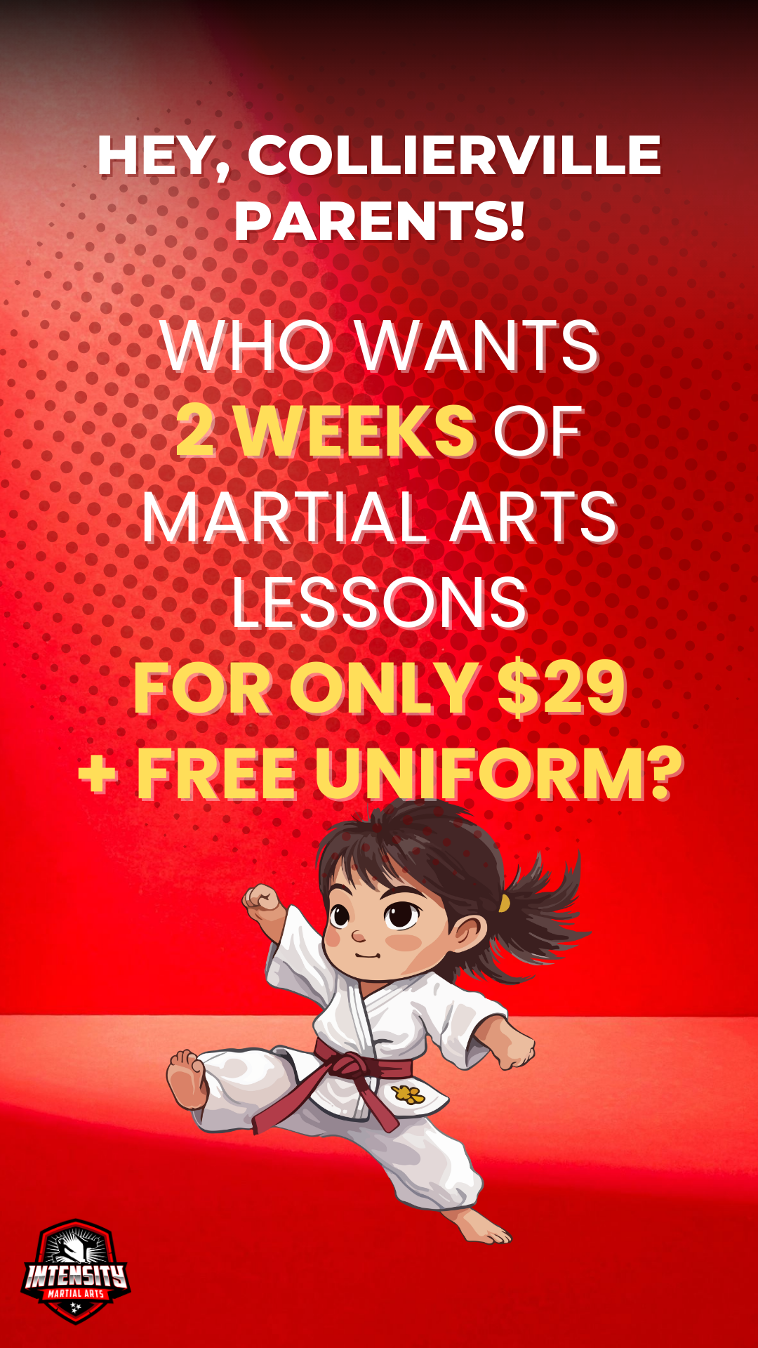 Intensity Martial Arts - Collierville ATA Facebook ad
