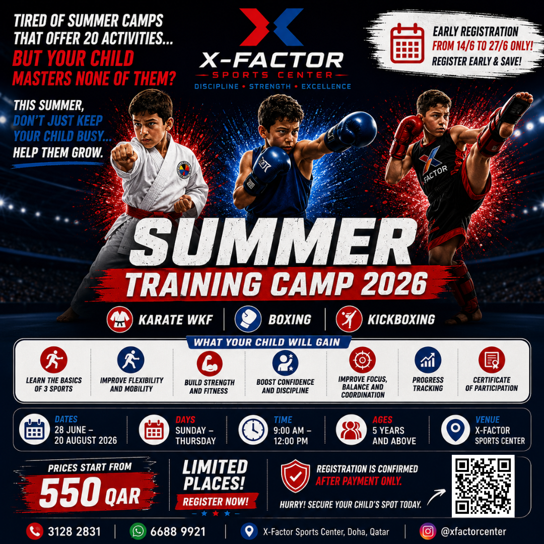 XFactor sports center Facebook ad: Tired of summer camps that offer many activities… but your…