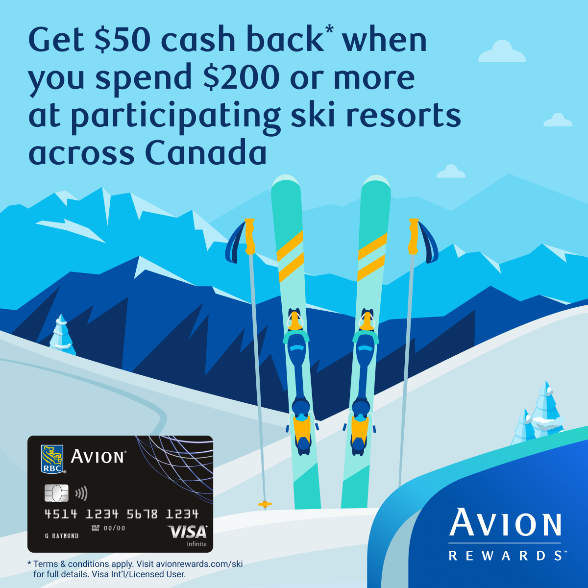 Avion Rewards Facebook ad