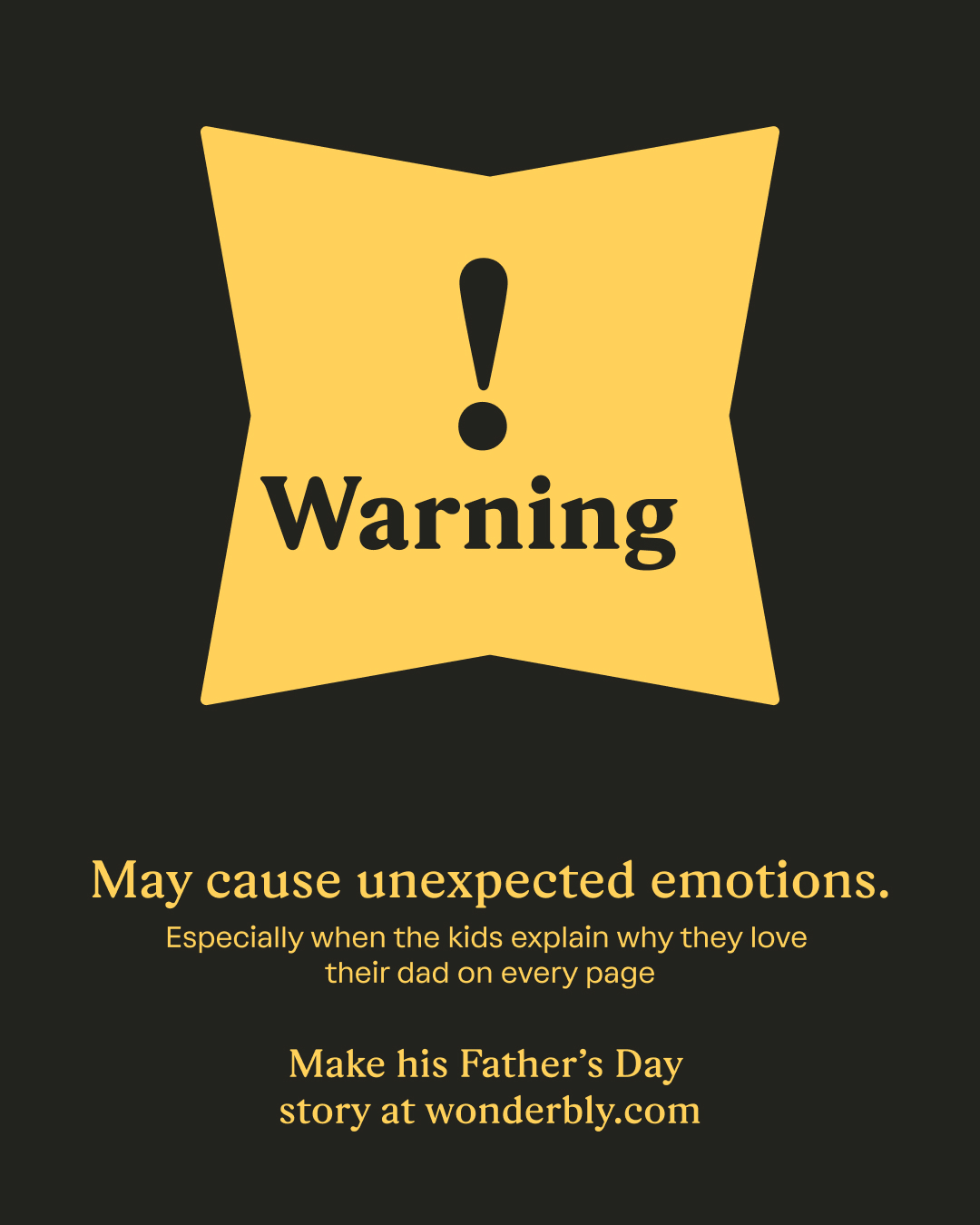 Wonderbly Facebook ad