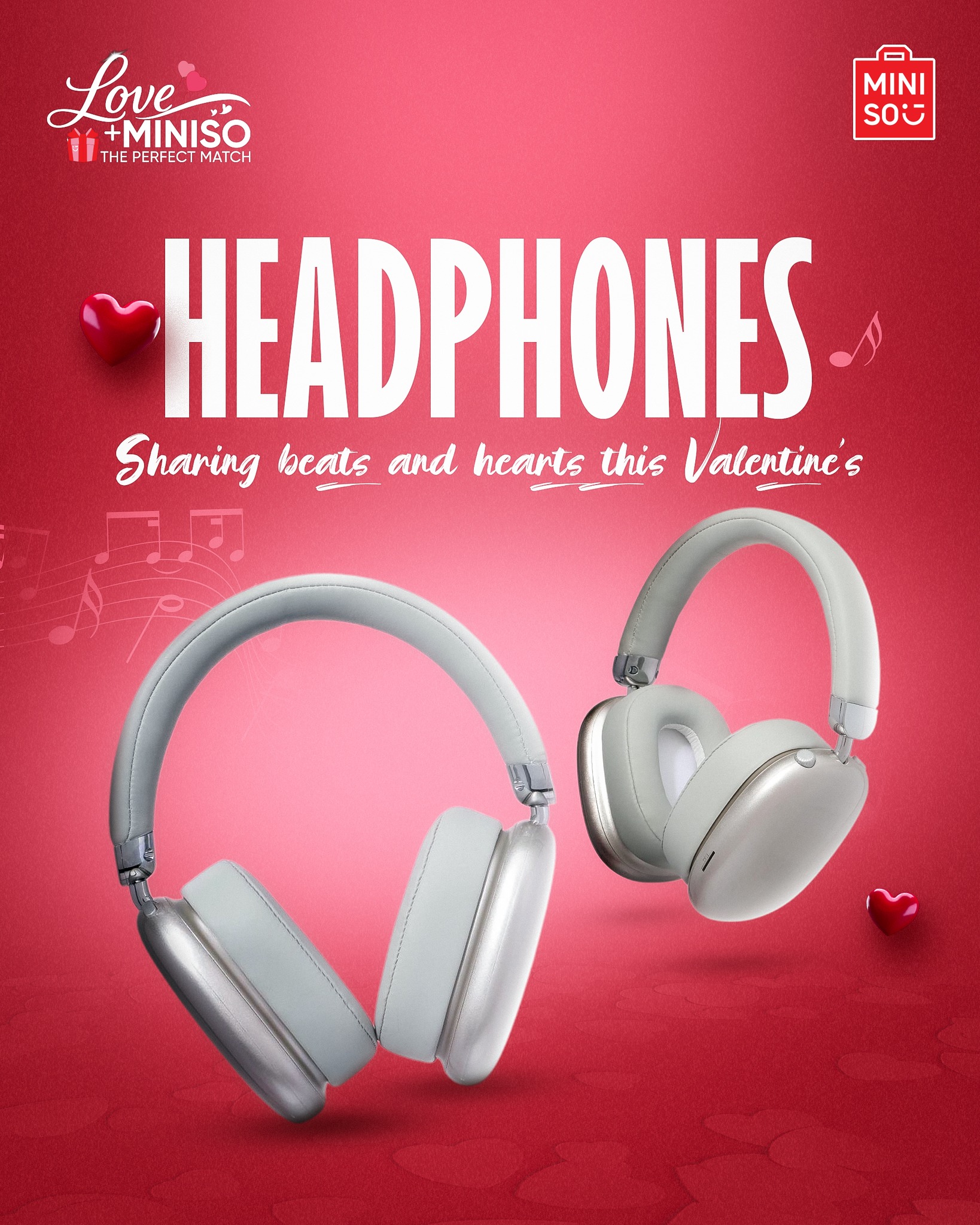 Miniso Bangladesh Facebook ad: For the Valentine who needs music to function