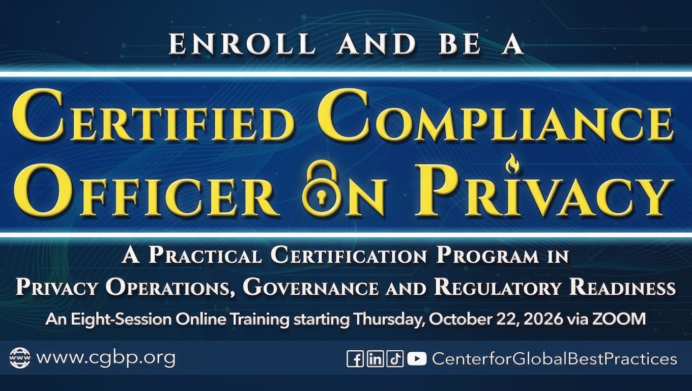 Center for Global Best Practices Facebook ad: Be the First-Ever CCOP in the Philippines!