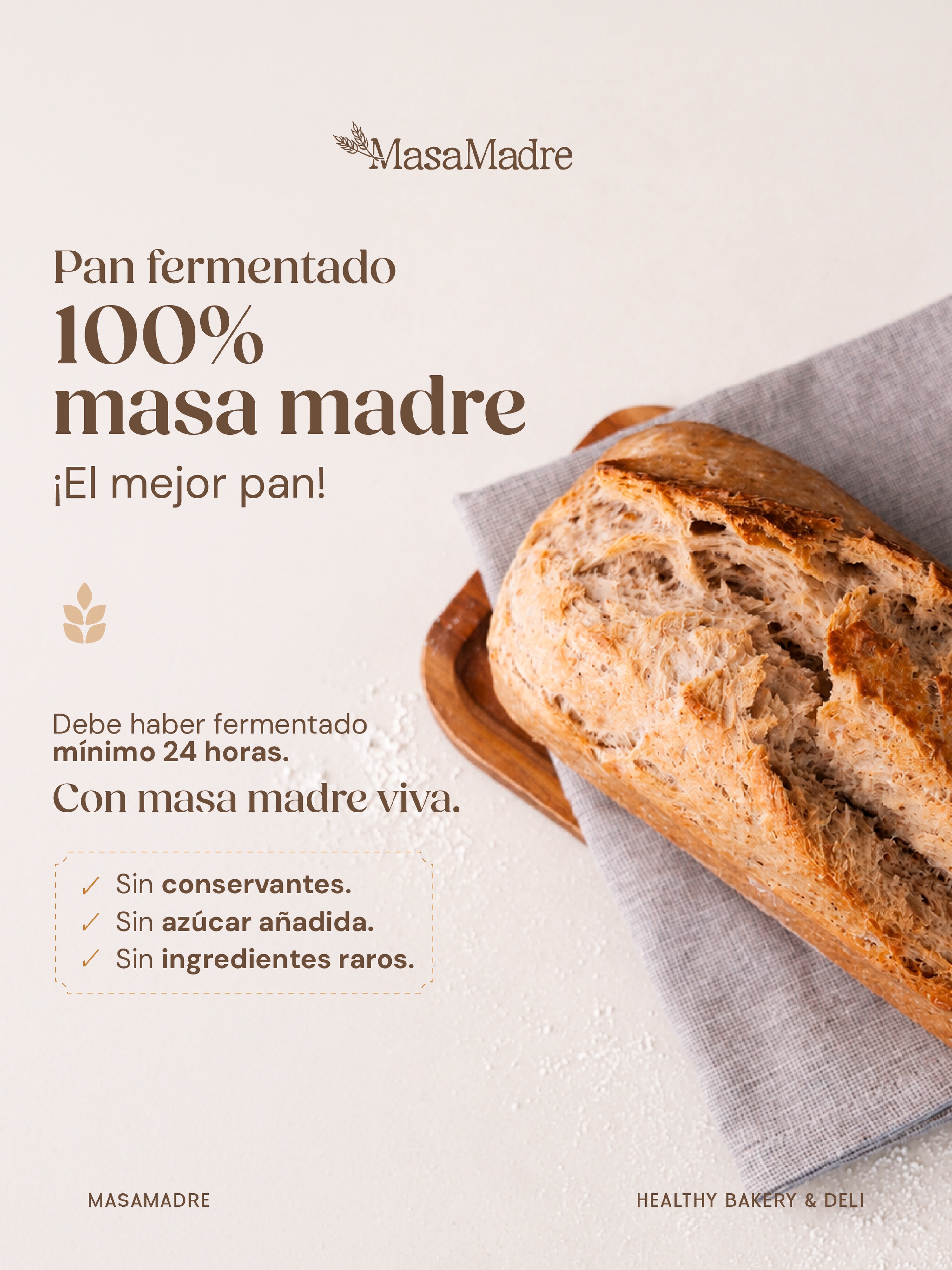 MasaMadre Sourdough Bakery & Deli Facebook ad: Home