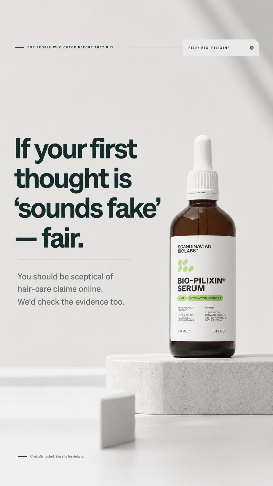 Scandinavian Biolabs Facebook ad
