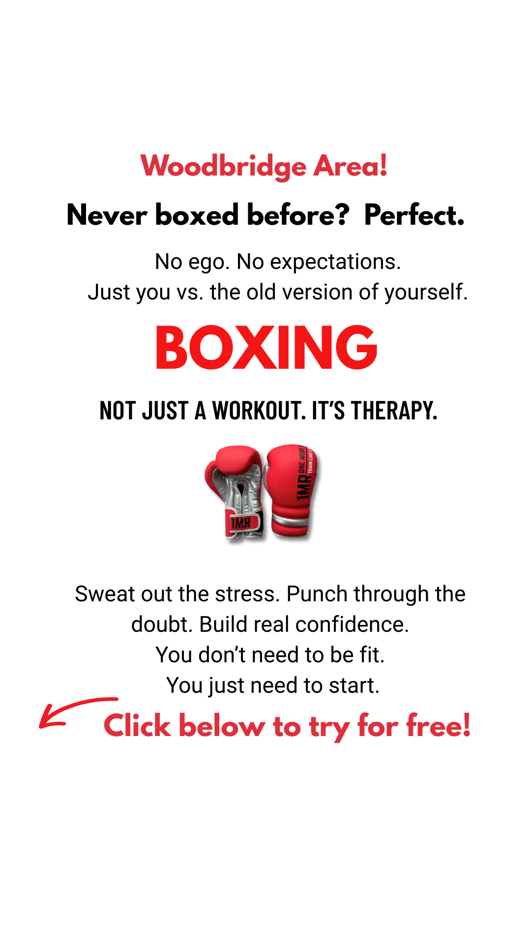 1MR One More Round Boxing & Kickboxing Facebook ad from Jun 1, 2026