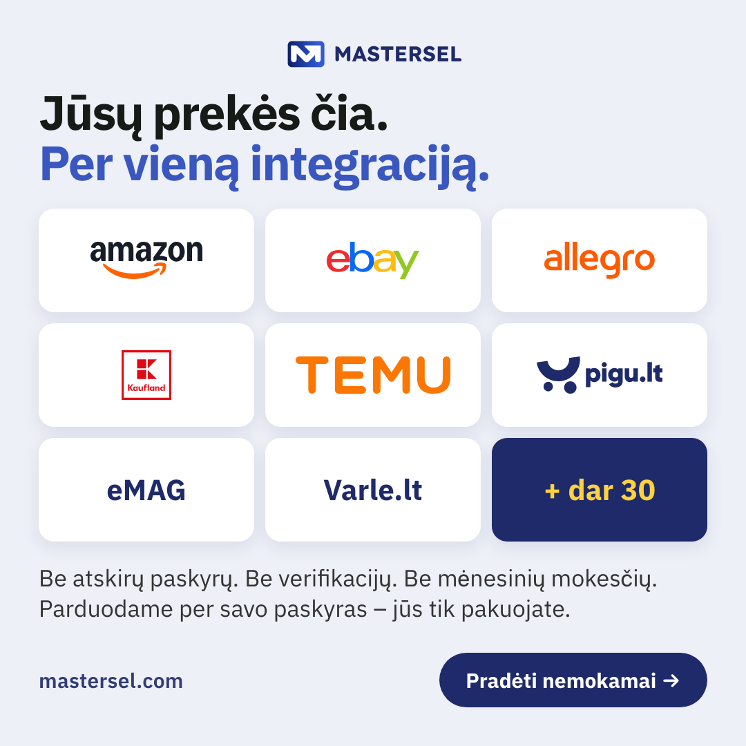 Mastersel Facebook ad: Vienu paspaudimu prekiaujate visoje Europoje!