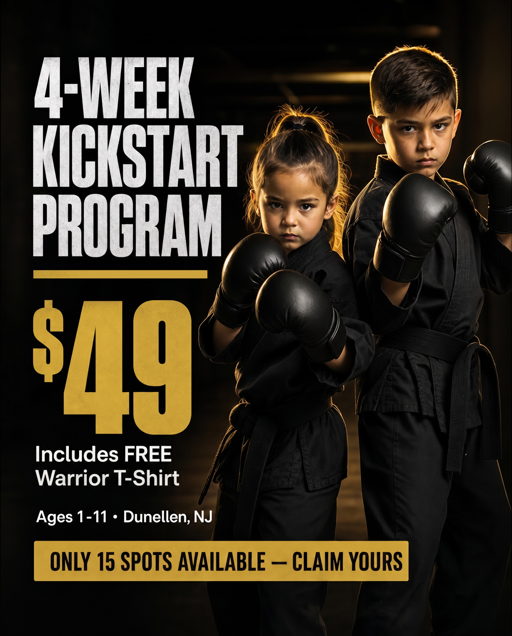 Warrior Martial Arts - Dunellen, NJ Facebook ad