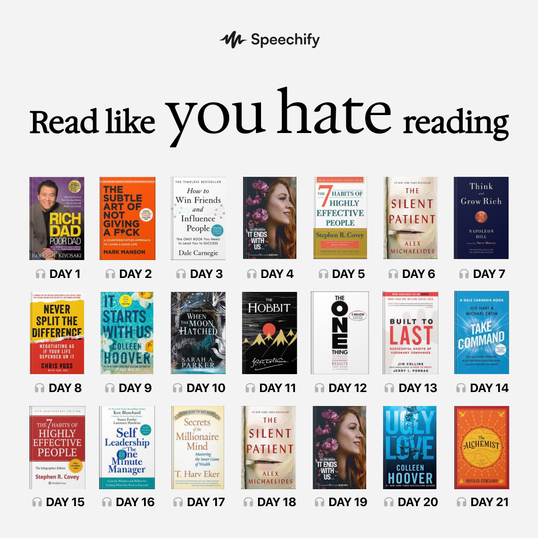 Speechify Facebook ad