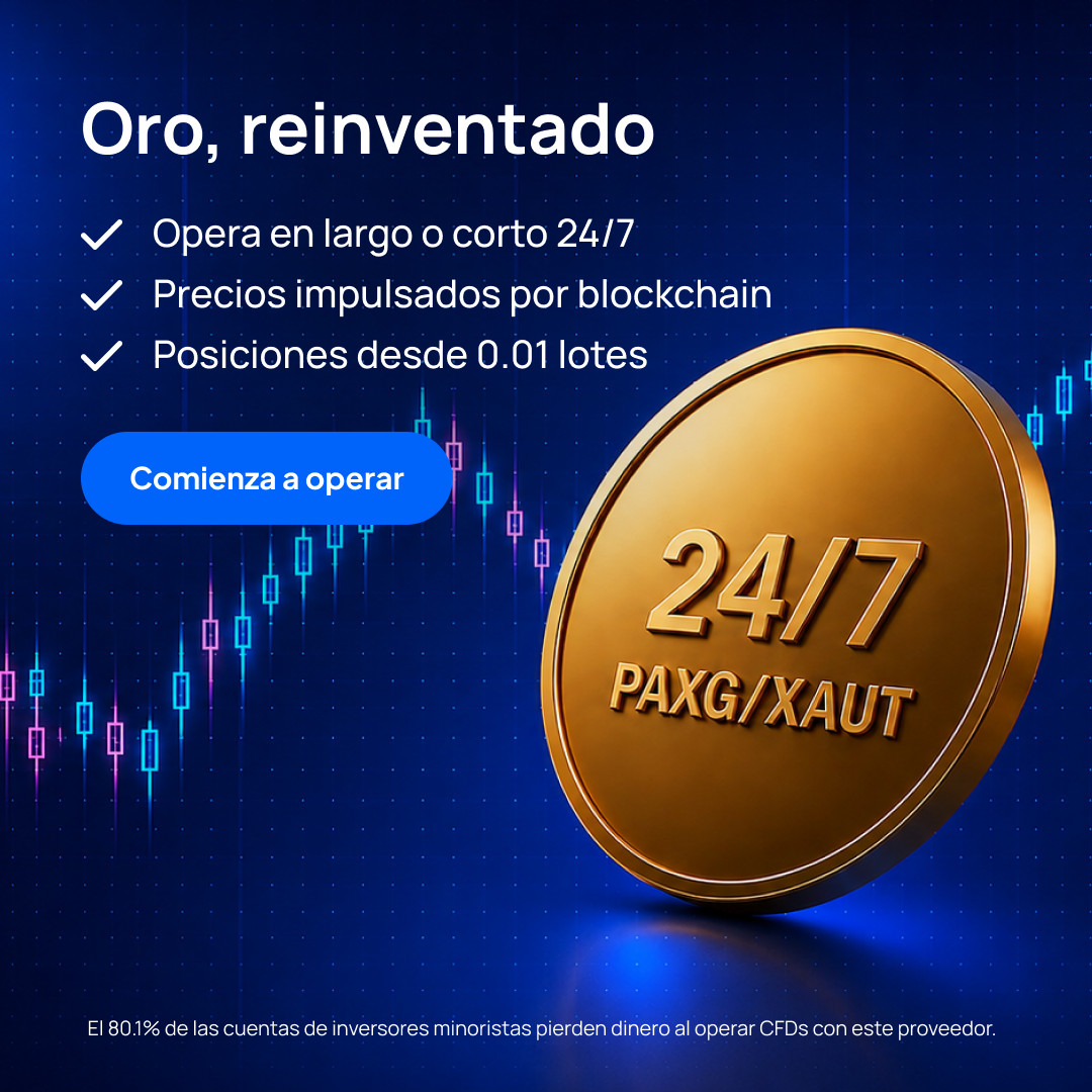 Pepperstone Español Facebook ad: Opera con oro tokenizado con Pepperstone | Pepperstone