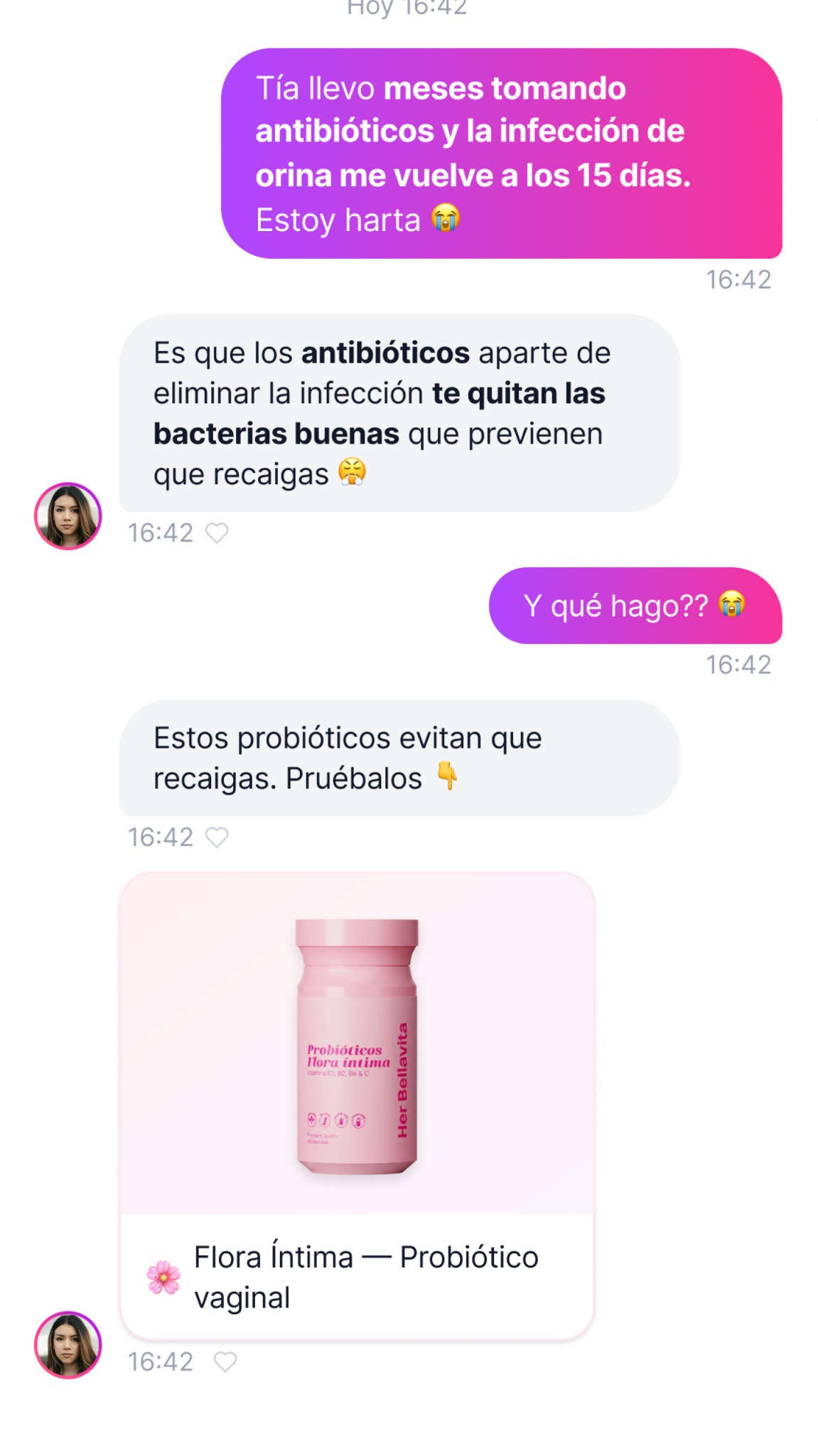 Her Bellavita Facebook ad