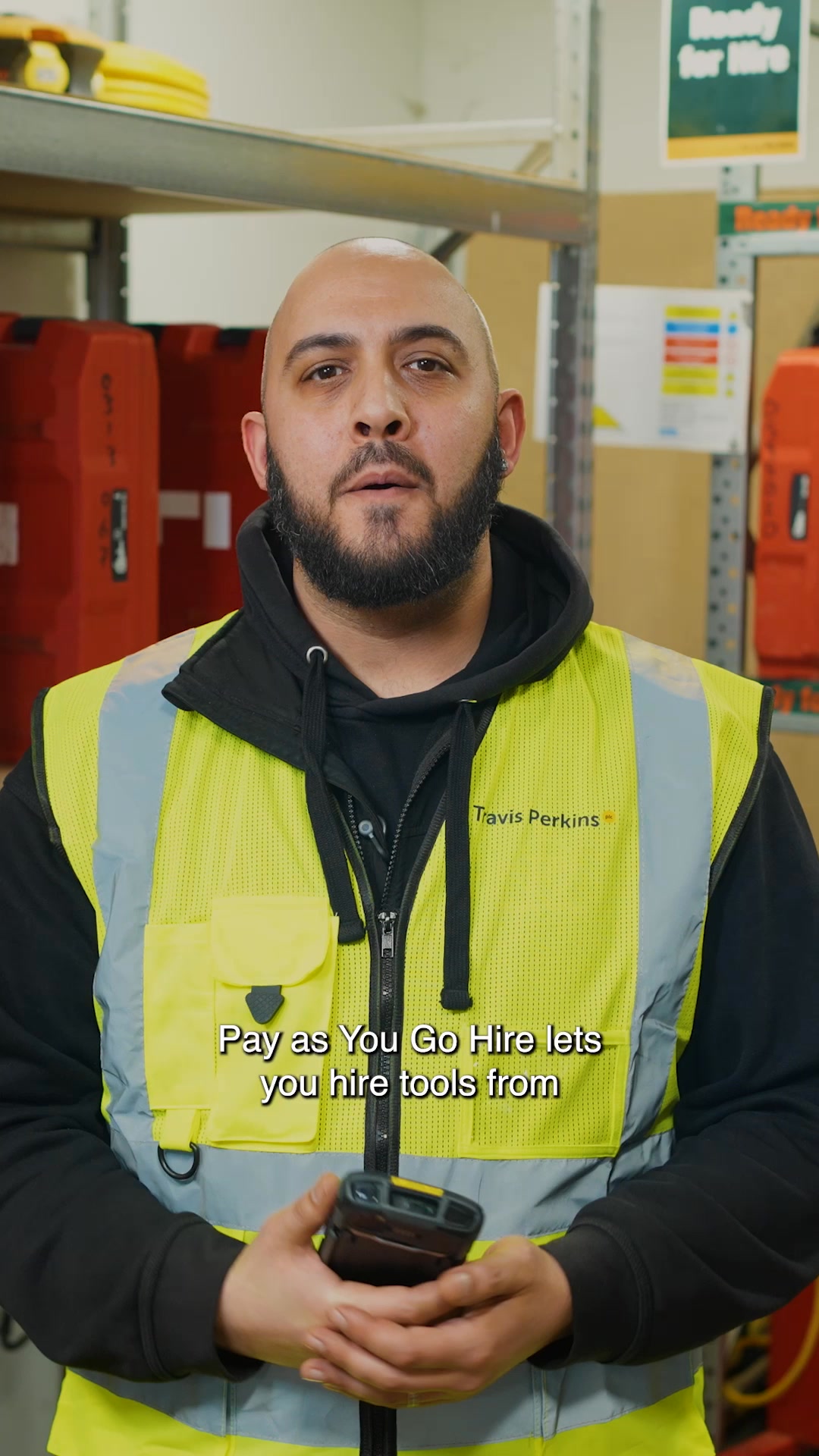 Travis Perkins Facebook ad: PAYG Hire Is Now Available