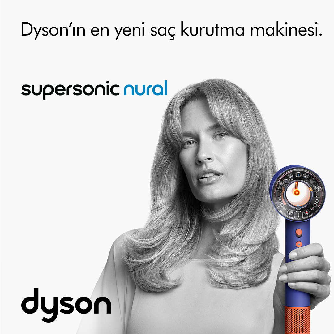 Dyson Facebook ad: Supersonic Nural Dyson'ın en yeni saç kurutma makinesi.