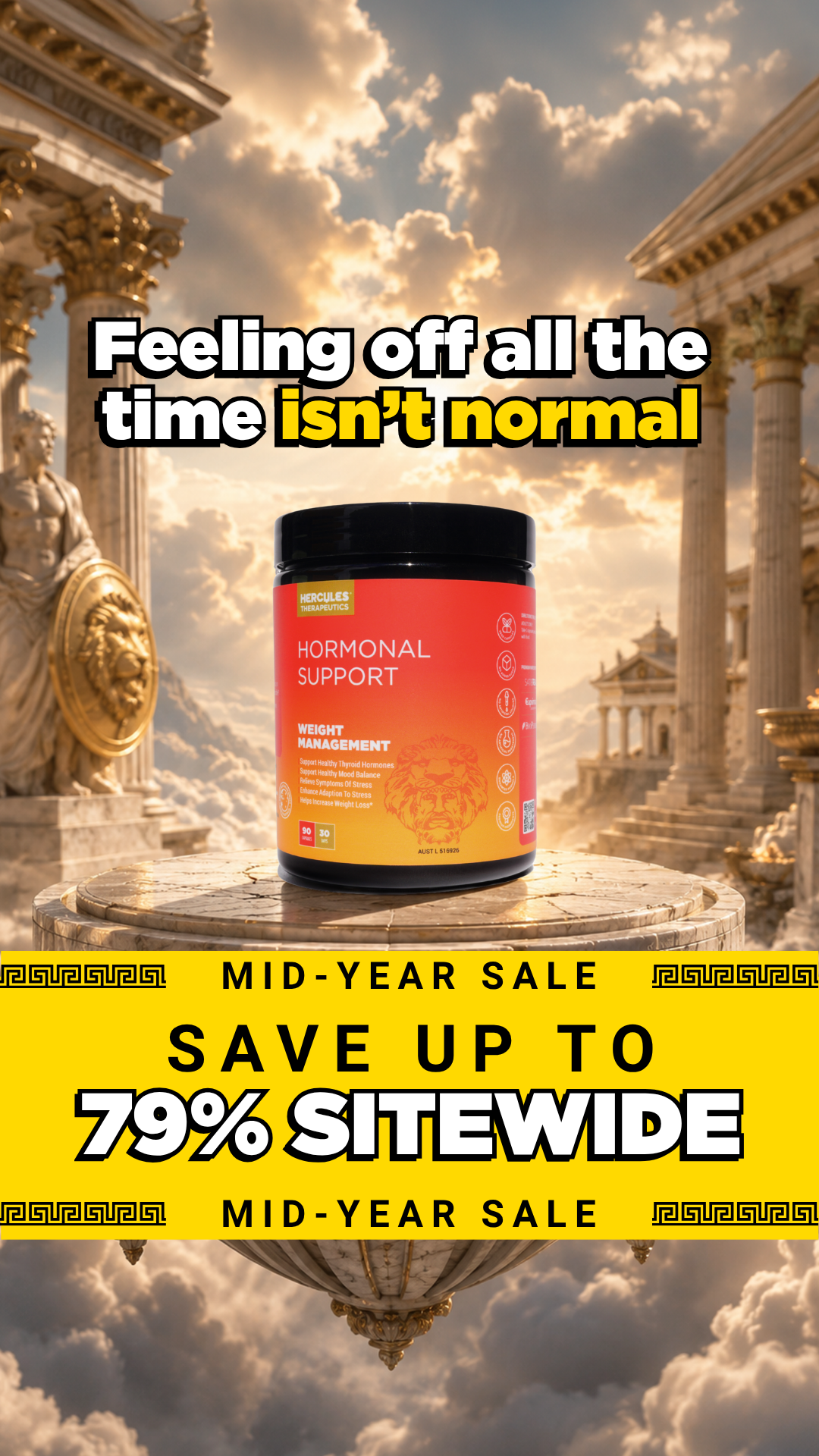Hercules Supplements Aust Facebook ad