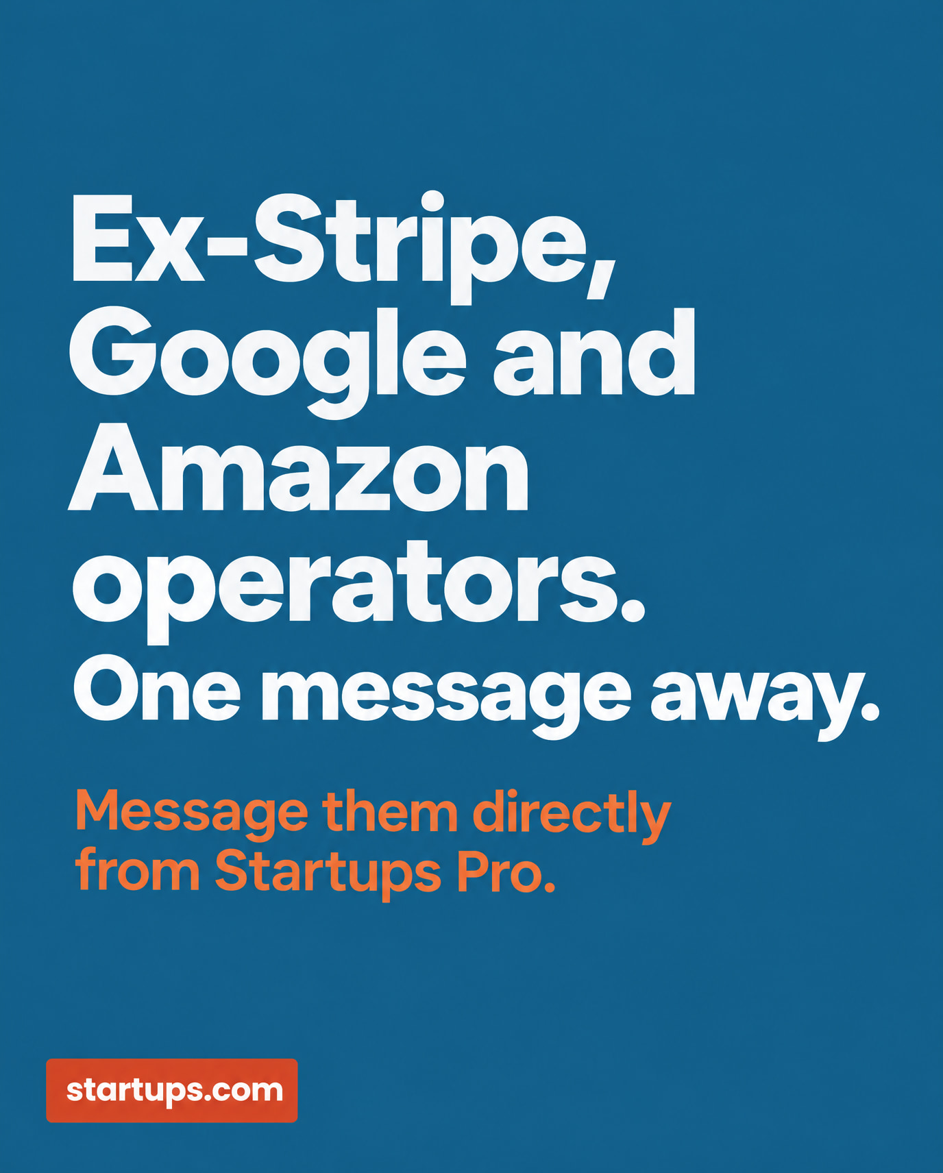 Startups.com Facebook ad: Startups Pro
